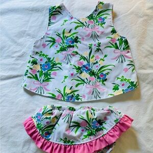 TBBC set in the cutest floral print size 0-6